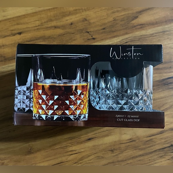 Circleware Winston Collection Double Glass Old Fashioned 4 Piece Set 12 Ounces - Picture 12 of 15